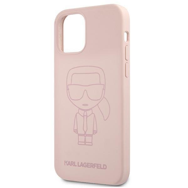 Калъф Karl Lagerfeld KLHCP12SSILTTPI Silicone Ikonik