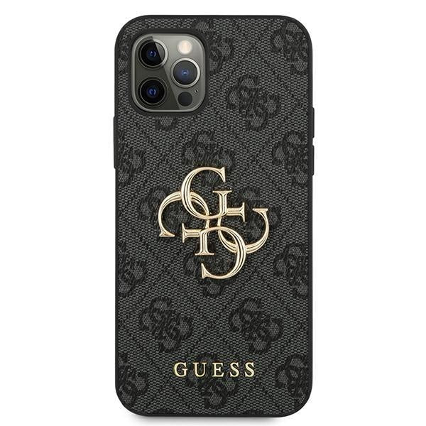 Кейс Guess Big Metal Logo за Apple iPhone 12 Pro Max Сив