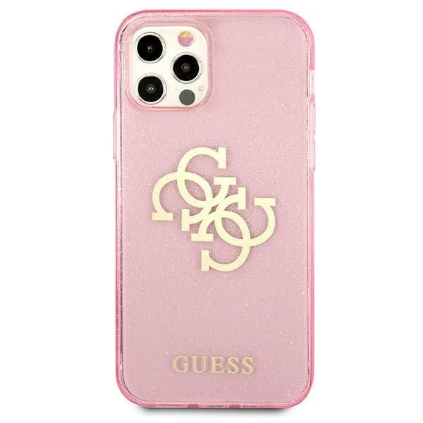 Калъф Guess Big 4G Full Glitter за Apple iPhone 12