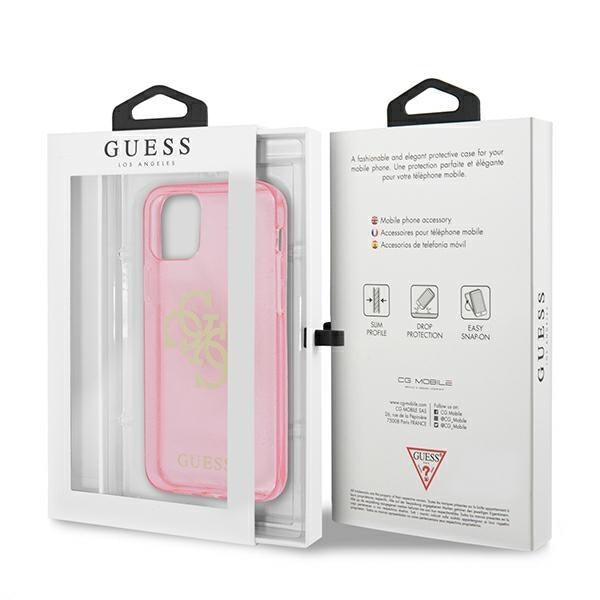 Калъф Guess Big 4G Full Glitter за Apple iPhone 12