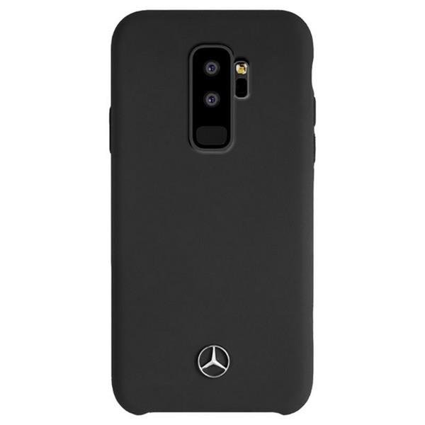 Кейс Mercedes Silicone Line за Samsung Galaxy S9 Plus Черен