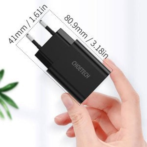 Зарядно устройство Choetech USB 18W Черен