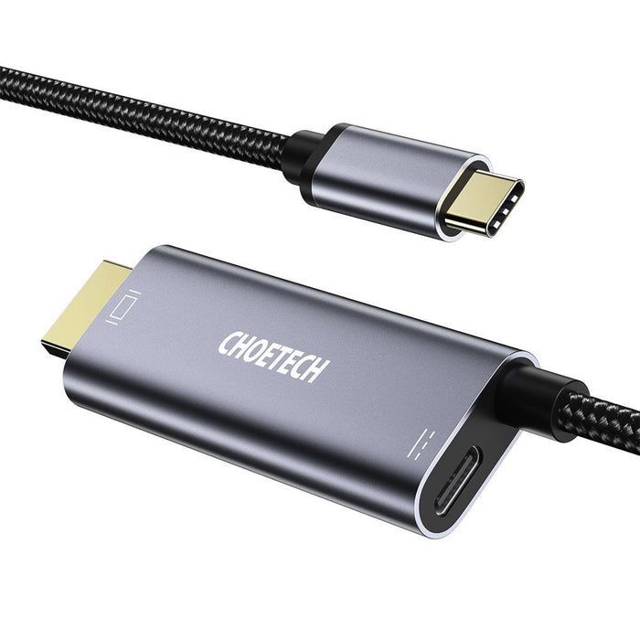 Кабел Choetech USB - C - HDMI XCH - M180 PD 60W 1.8 м Черен