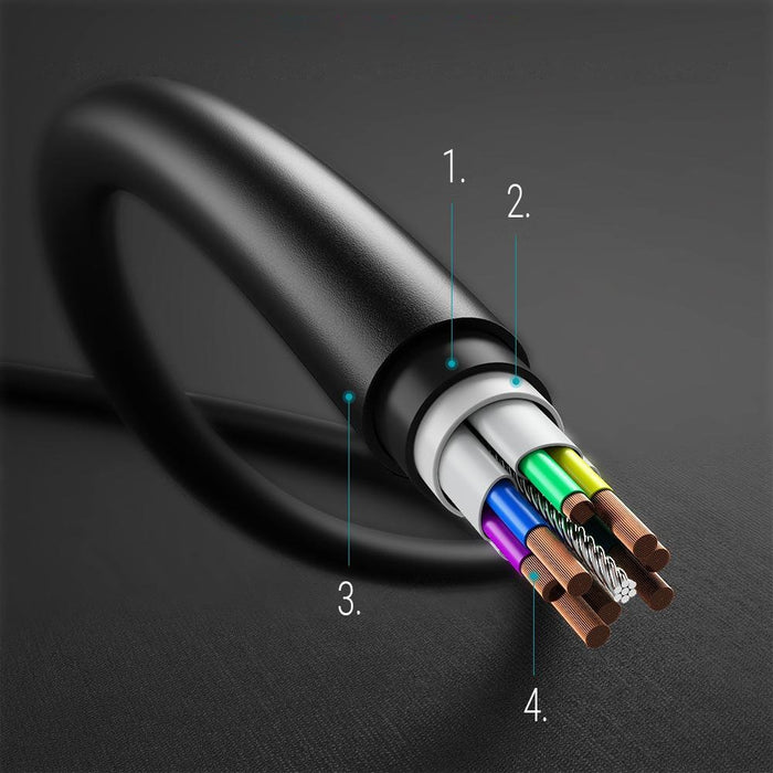 Кабел Choetech USB - C към 3A 3m Черен