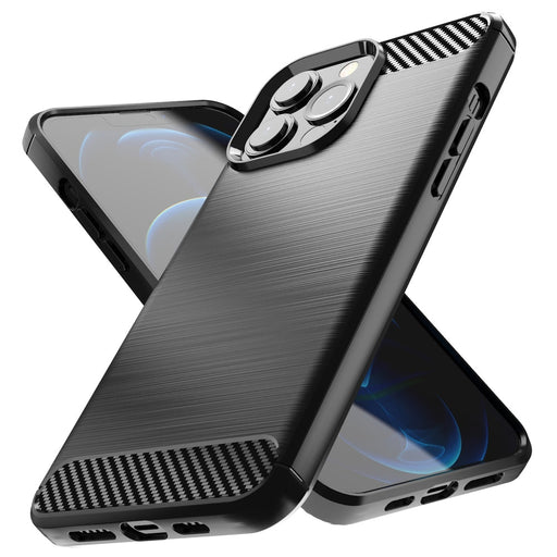 Калъф Carbon Case Flexible за iPhone 13 Pro черен