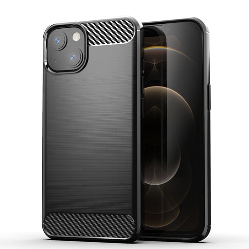 Калъф Carbon Case Flexible за iPhone 13 черен