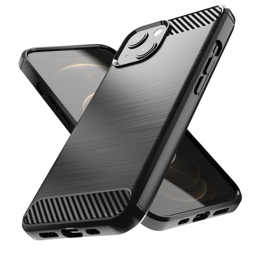 Калъф Carbon Case Flexible за iPhone 13 черен