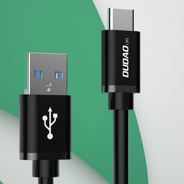 Кабел Dudao USB към USB - C Super Fast Charge 1m Черен