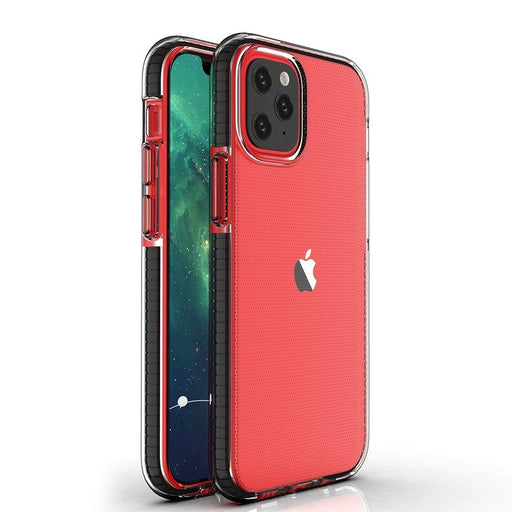 Кейс с цветна рамка Spring Case за Apple iPhone 13 Pro Черен