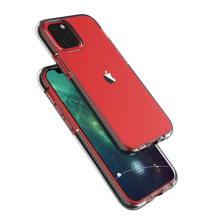 Кейс с цветна рамка Spring Case за Apple iPhone 13 Pro Черен