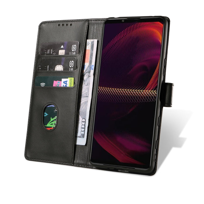 Магнитен елегантен флип кейс за Sony Xperia 1 III Черен