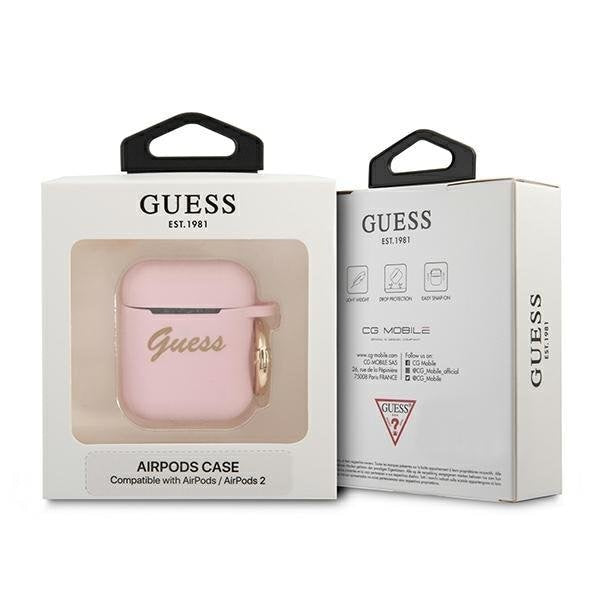 Калъф Guess GUA2SSSI Vintage Script за Apple AirPods