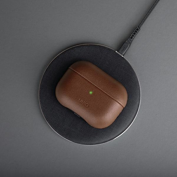 Калъф UNIQ Terra Apple Genuine Leather за AirPods Pro червен