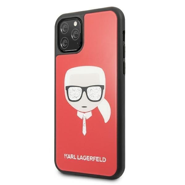 Калъф Karl Lagerfeld Glitter Layers за iPhone 11 Pro Red