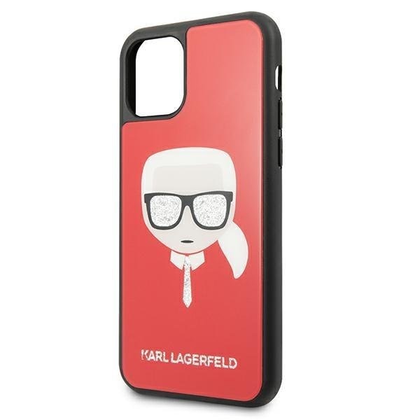 Калъф Karl Lagerfeld Glitter Layers за iPhone 11 Pro Red