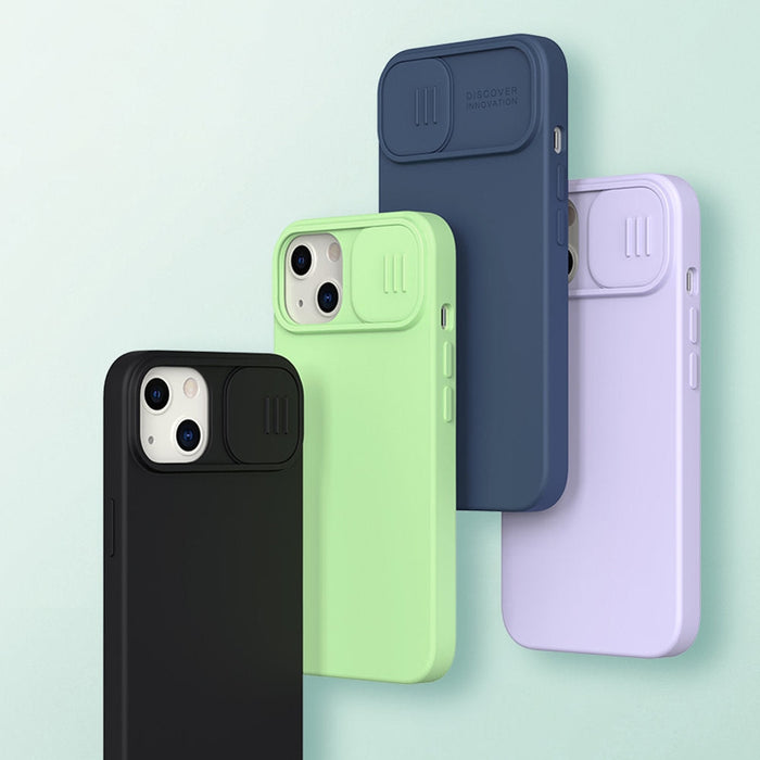 Калъф Nillkin CamShield Silky Silicone за iPhone 13 черен