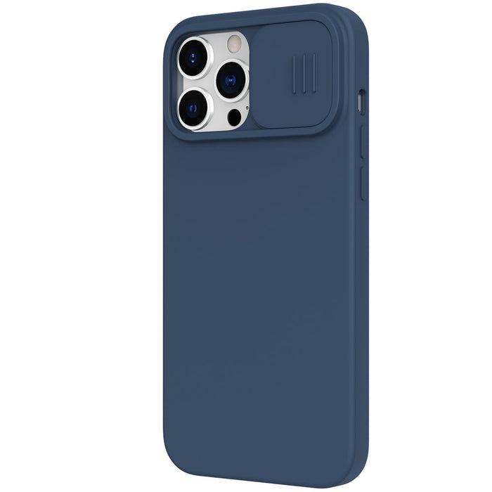 Калъф Nillkin CamShield Silky за iPhone 13 Pro Max син