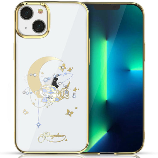 Калъф Kingxbar Moon Series Flower за iPhone 13 Златист 1