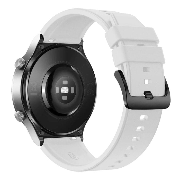 Каишка HQWear Silicone fit за Huawei Watch GT 46mm White