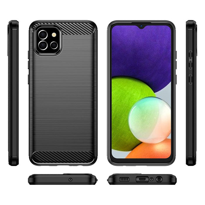 Carbon Case Гъвкав Кейс за Samsung A03S EU (166.5) black