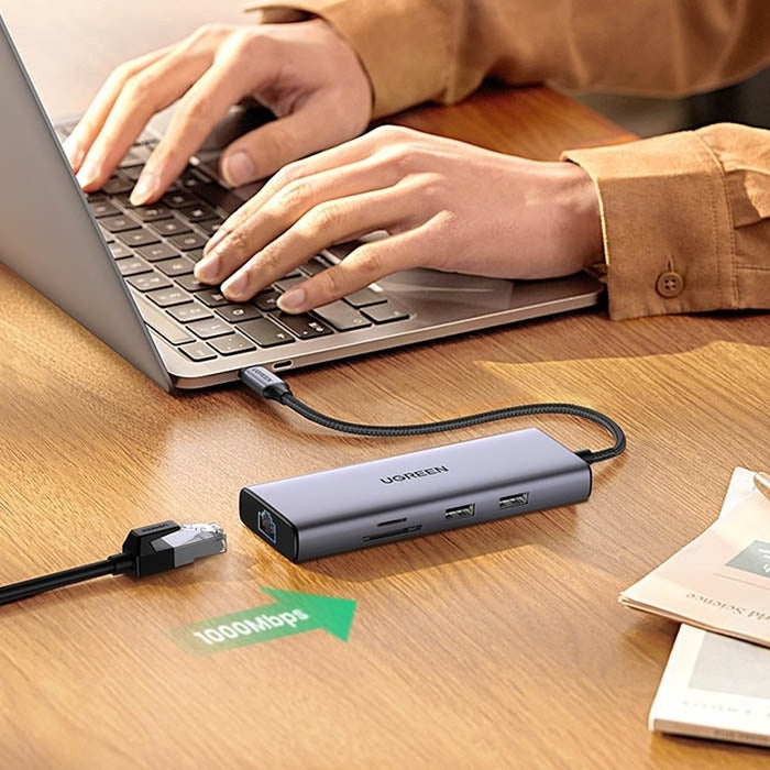 Ugreen 9в1 мултифункционален HUB USB Type