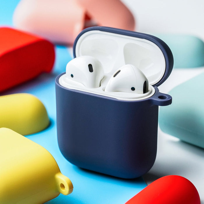 Калъф Kingxbar Macarons Series за AirPods 2 / 1 светъл син