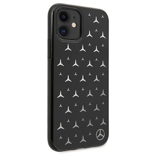 Кейс Mercedes Silver Stars Pattern за Apple iPhone 11 Черен