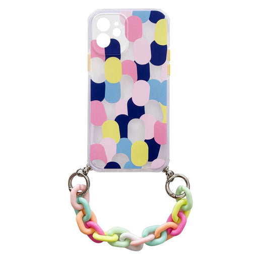 Калъф Color Chain Case за iPhone 12 Pro многоцветен/бял