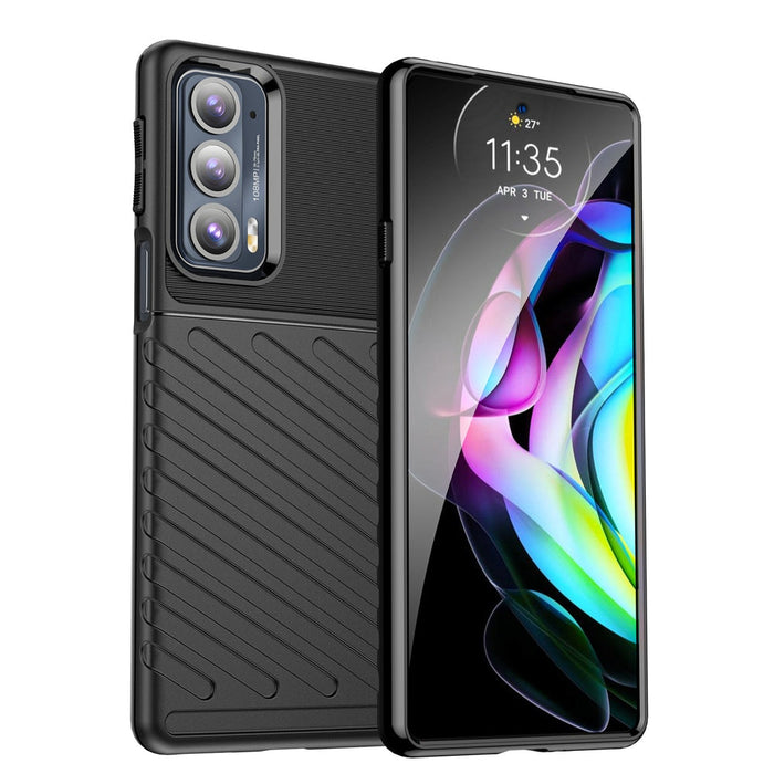 Гъвкав TPU кейс Thunder Case за Motorola Moto Edge 20 Черен