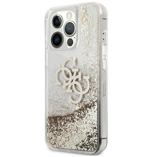 Калъф Guess Apple iPhone 13 Pro Big 4G Liquid Glitter