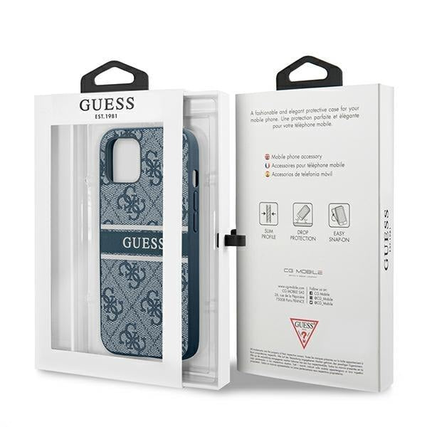 Кейс Guess Stripe за Apple iPhone 13 Син