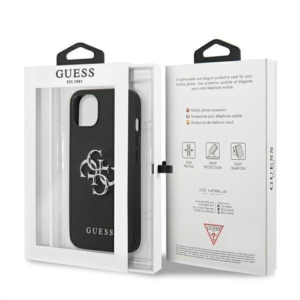 Калъф Guess GUHCP13MSA4GSBK Saffiano 4G Metal Logo