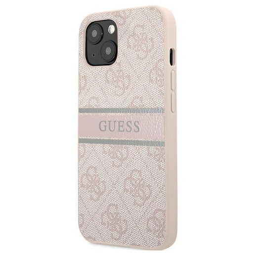 Калъф Guess GUHCP13S4GDPI 4G Stripe за iPhone 13 mini розов