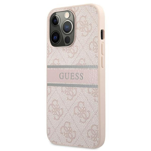 Кейс Guess Stripe за Apple iPhone 13 Pro Max Розов