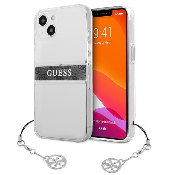 Калъф Guess GUHCP13MKB4GGR 4G сив Strap Charm за