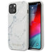 Калъф Guess GUHCP13MPCUMAWH Marble за iPhone 13 бял