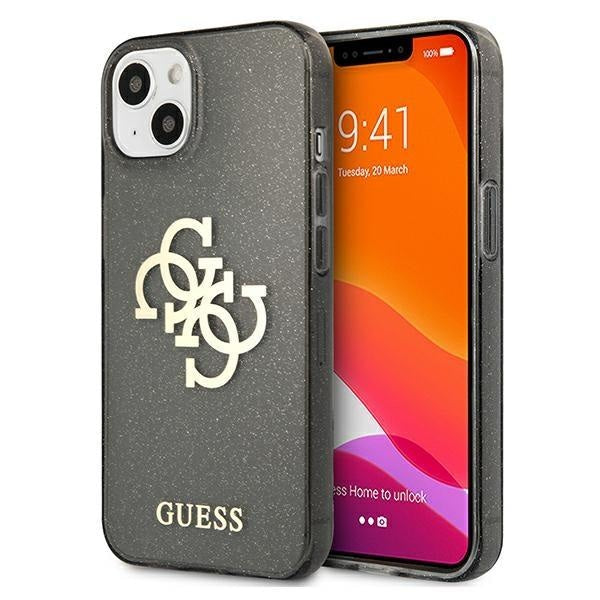 Калъф Guess GUHCP13SPCUGL4GBK Glitter 4G Big Logo за