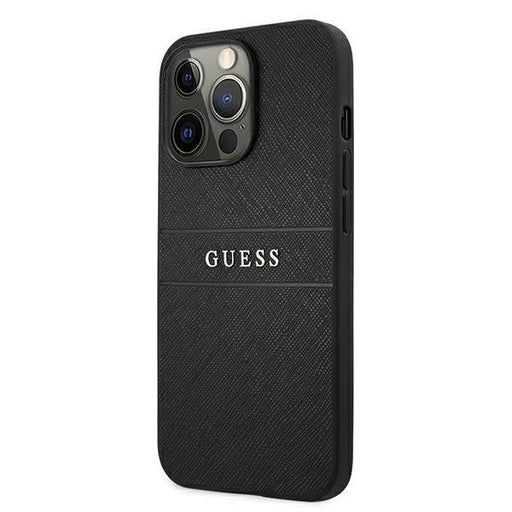 Калъф Guess PU Leather Saffiano за iPhone 13 Pro Max Черен