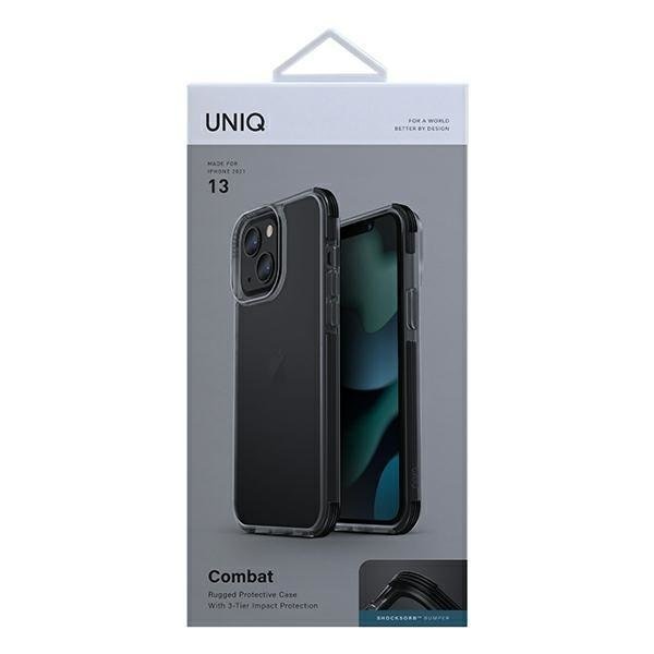 Калъф UNIQ Combat за iPhone 13 черен карбон