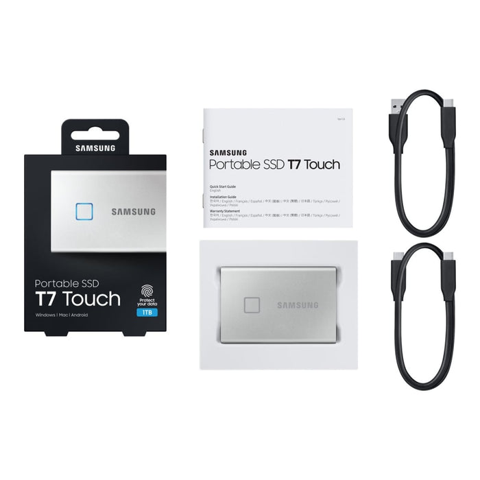 SAMSUNG Portable SSD T7 Touch 1TB extern USB 3.2 Gen.2