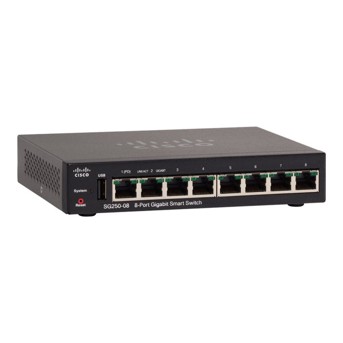 Комутатор CISCO SG250 - 08 - K9 - EU SG250 - 08 8