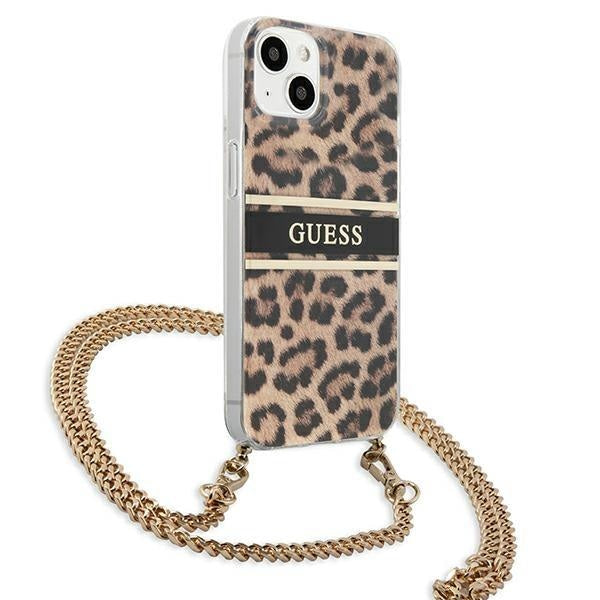 Калъф Guess GUHCP13SKBCLE Leopard Gold Strap за