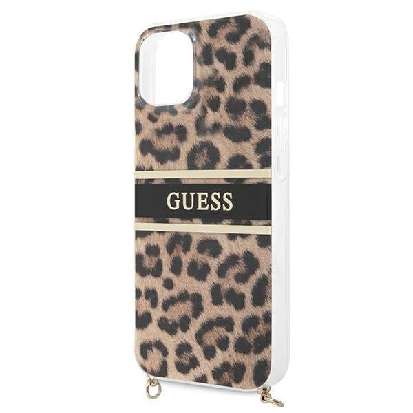 Калъф Guess GUHCP13SKBCLE Leopard Gold Strap за