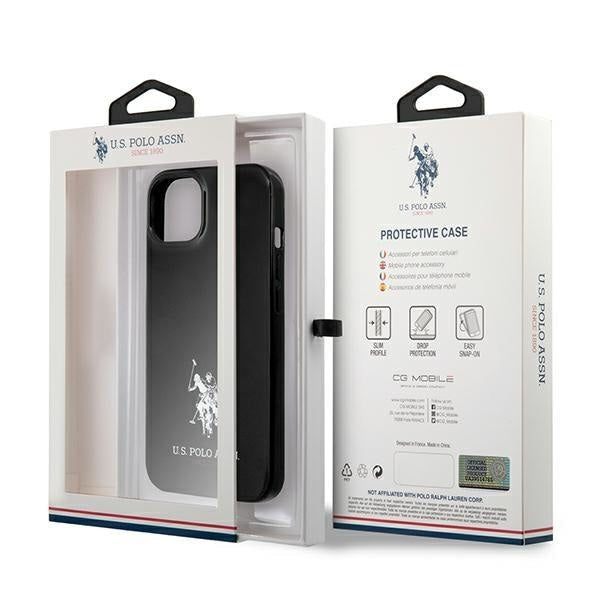 Калъф US Polo USHCP13MUMHK Horses Logo за iPhone 13 черен