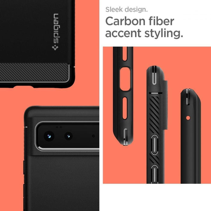 Калъф Spigen Rugged Armor за Google Pixel 6 черен