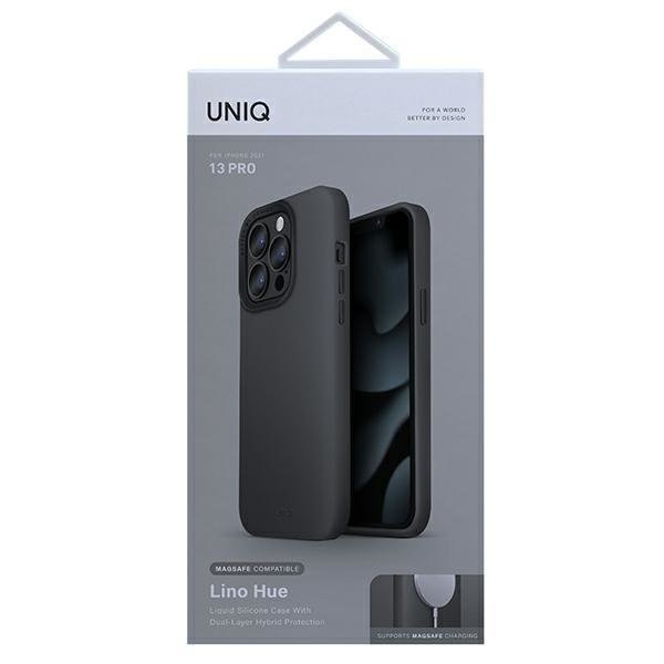Калъф UNIQ Lino Hue за iPhone 13 Pro / 6.1’ сив