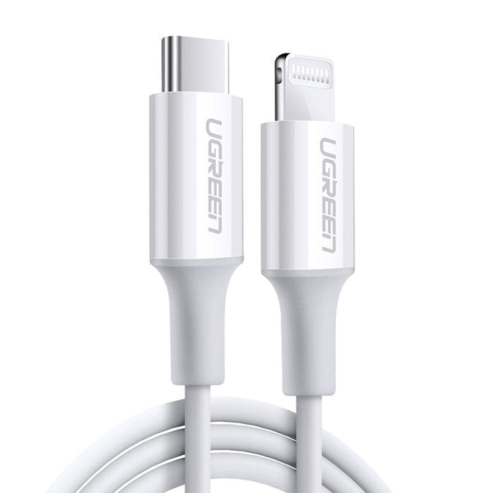 Кабел UGREEN US171 Mfi USB - C към Lightning 3A 2m бял