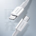 Кабел UGREEN US171 Mfi USB - C към Lightning 3A 2m бял