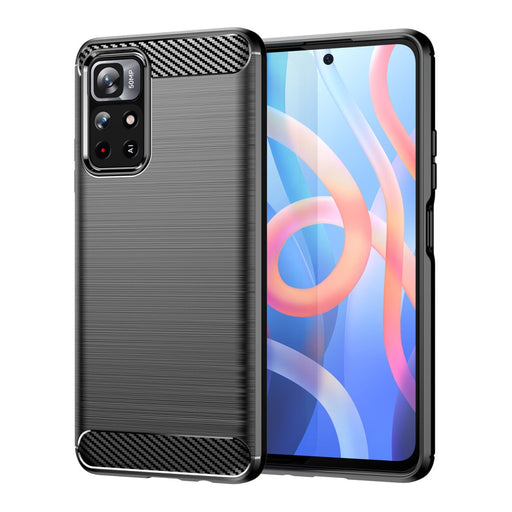 Кейс Carbon Case Flexible за Poco M4 Pro 5G Черен