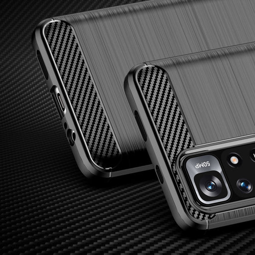 Кейс Carbon Case Flexible за Poco M4 Pro 5G Черен